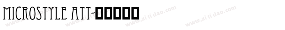 Microstyle ATT字体转换